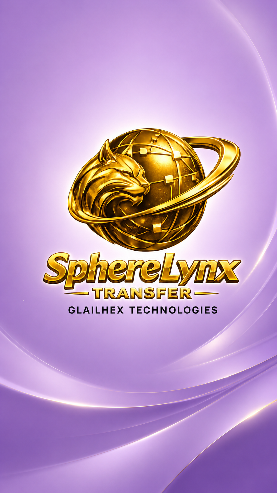 SphereLynx Transfer lavender splash screen